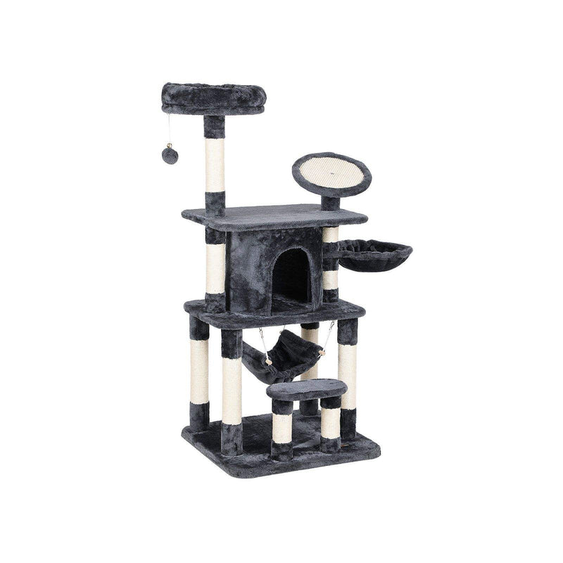 Playground com Placa de Arranhar 1,45 m – Cinza Moderno