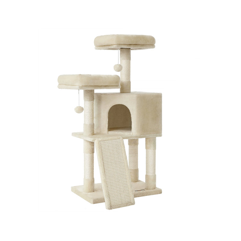 Arranhador com Postes de Sisal Reforçados – 1,15 m